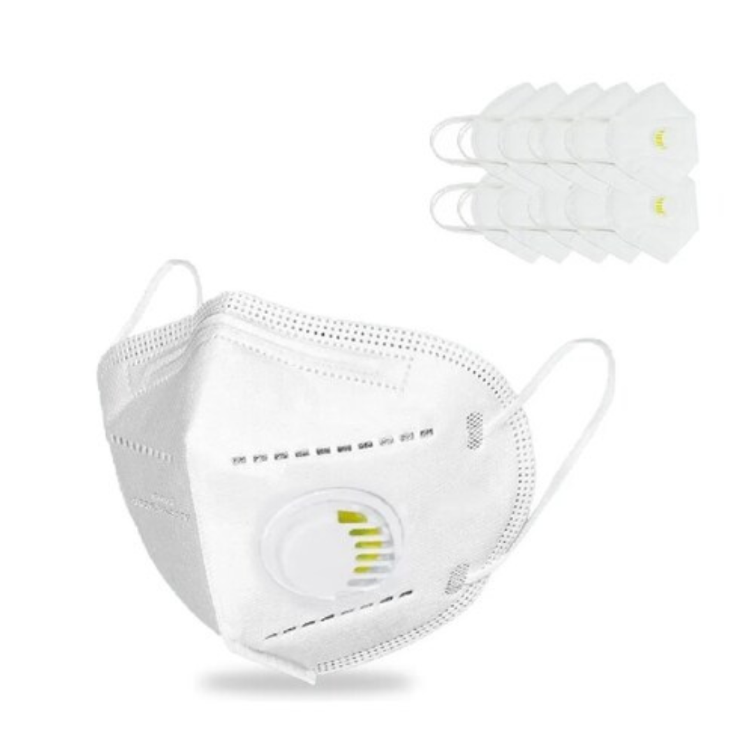 Mascarilla KN 95 con Válvula Blanco - Image 2