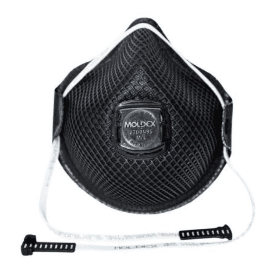 Respirador Moldex M2700 N95 Para Partículas con Válvula Negro